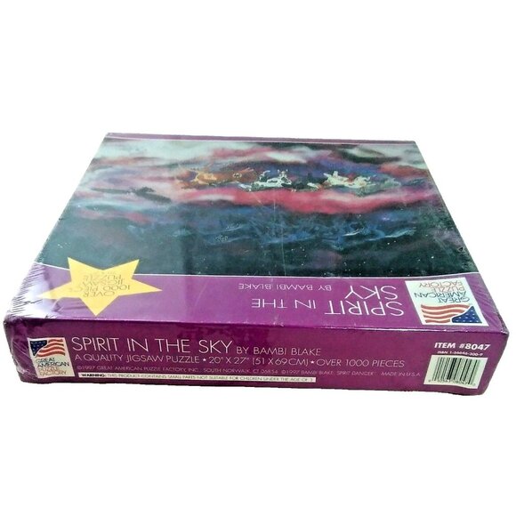 Great American Puzzle Factory 1000 Piece Spirit in the Sky Jigsaw Puzzle Sealed - Picture 2 of 6